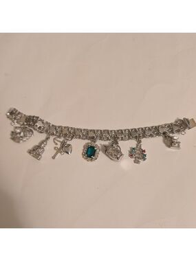 Sterling Silver Charm Bracelet Vintage